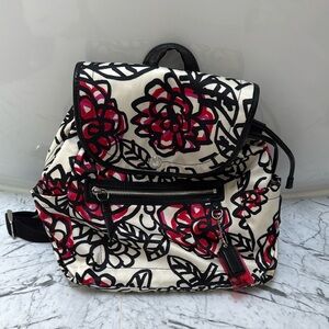 Coach Floral Print Backpack